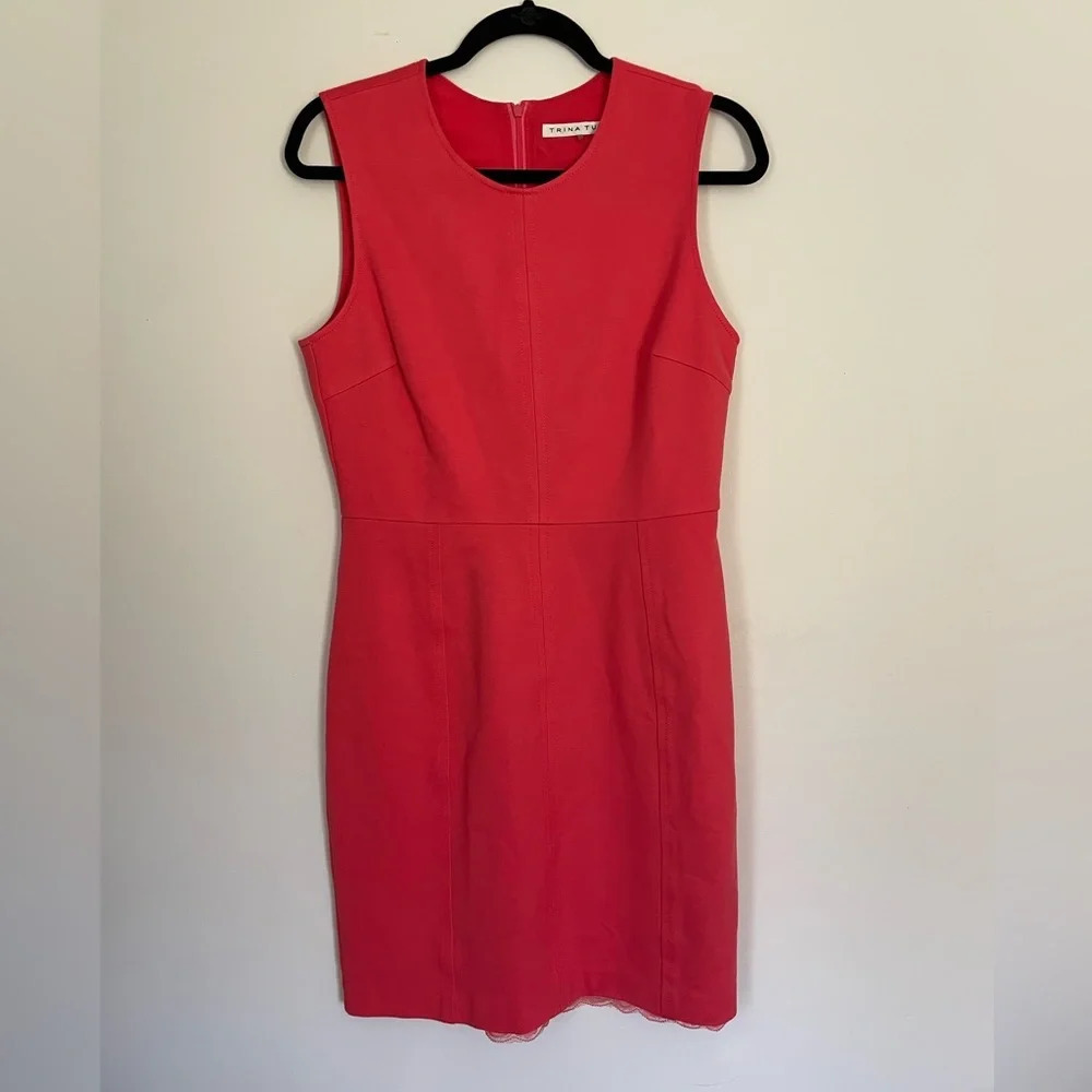 Trina Turk Sleeveless Pink Sheath Knee Length‎ Summer Dress